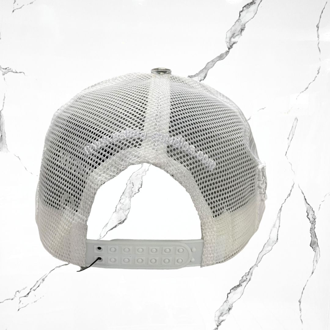 Palida Trucker Hat Box Logo Full White Cap
