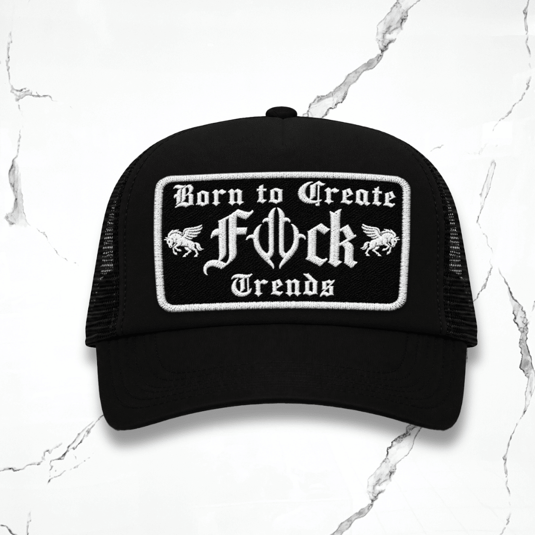 Utility Fck Trends Black Snapback Trucker Cap - Urban Utility