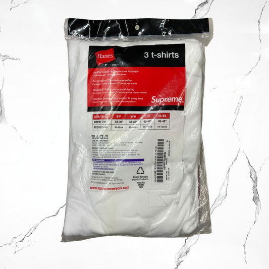 Supreme x Hanes Tagless White T-shirt - Urban Utility