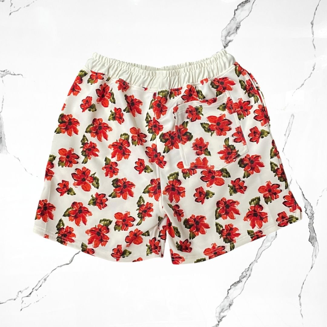 Crowstar Red floral Short - Urban Utility