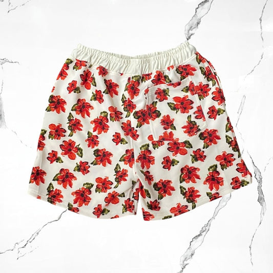 Crowstar Red floral Short - Urban Utility