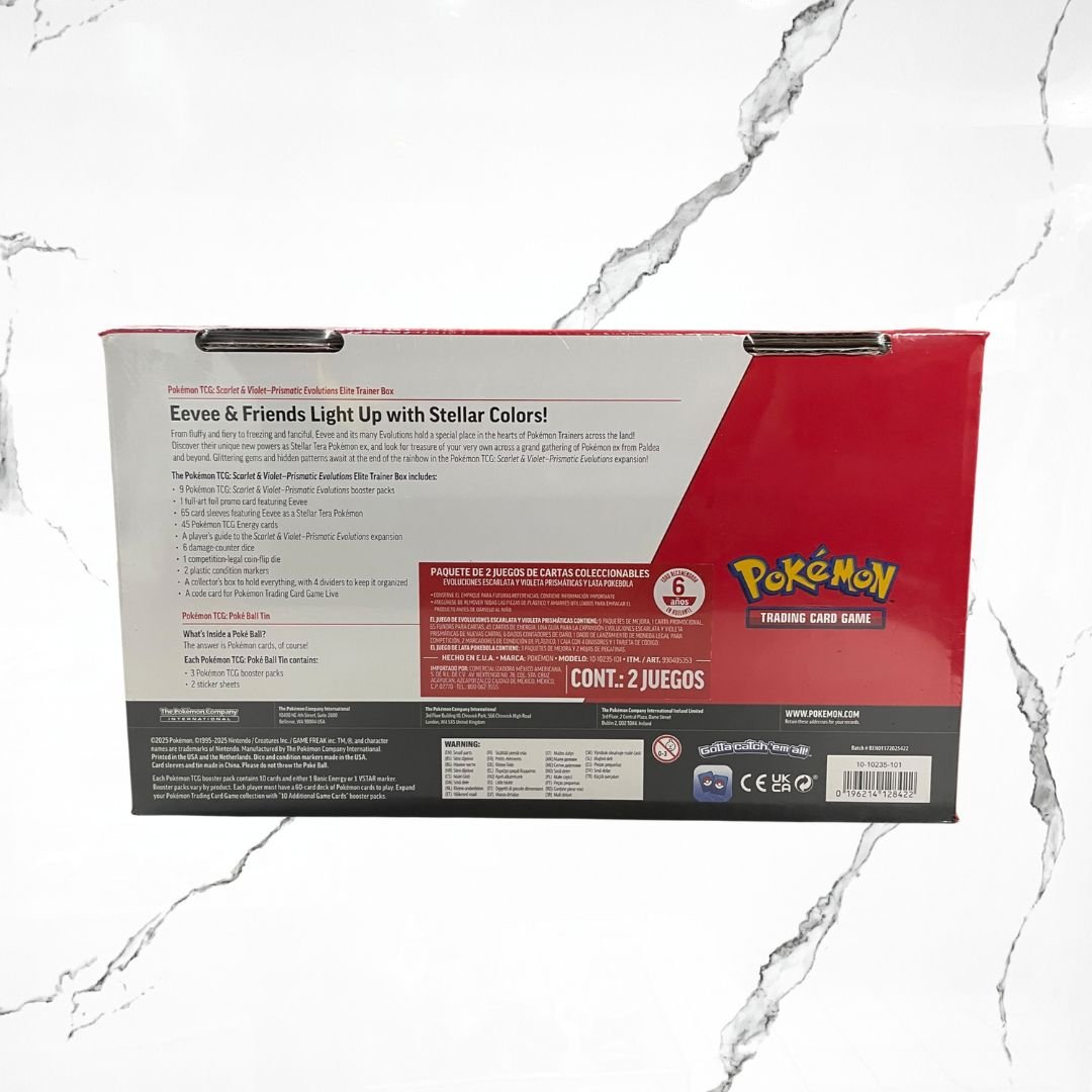 Pokémon Elite Trainer Box Scarlet & Violet Prismatic Evolutions