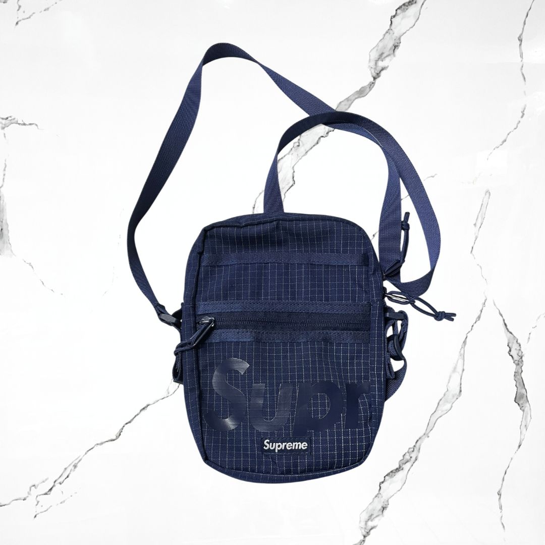 Supreme Navy Shoulder Bag