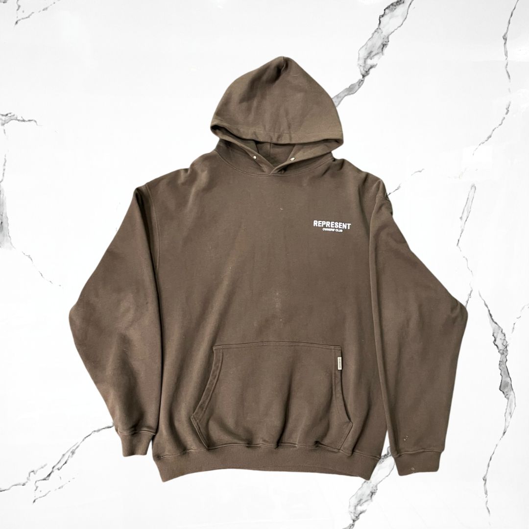 Represent Brown Hoodie (De Uso)