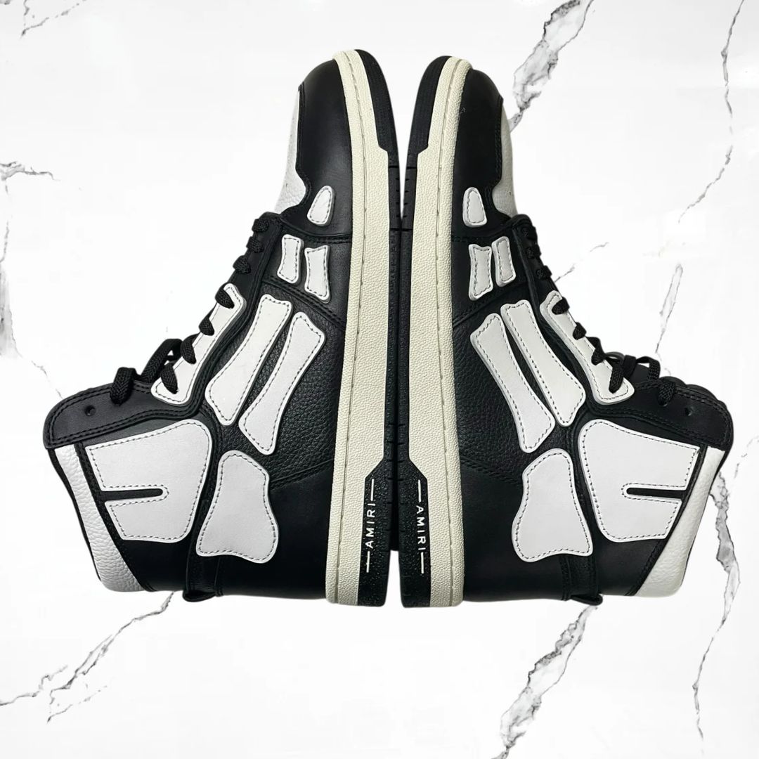 Amiri Skel Top Hi Black White (De Uso) - Urban Utility