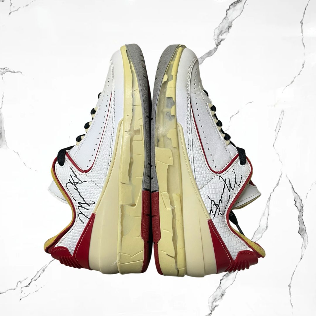 Jordan 2 Low Off-White White Red (De Uso) - Urban Utility