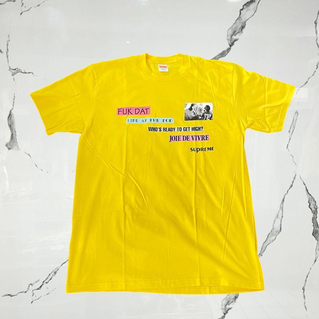 Supreme Joie De Vivre Tee Yellow T-shirt - Urban Utility