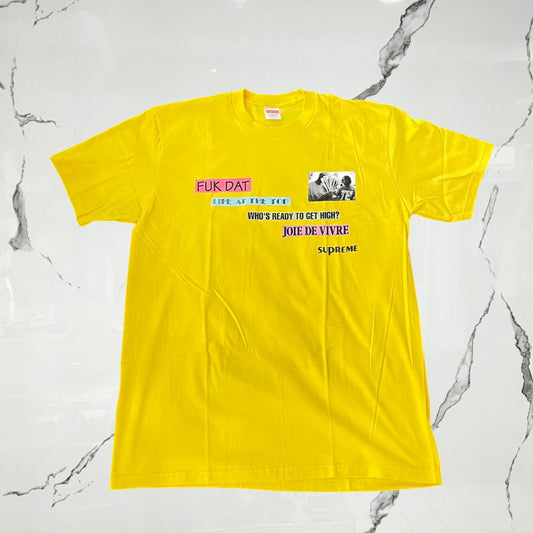 Supreme Joie De Vivre Tee Yellow T-shirt - Urban Utility