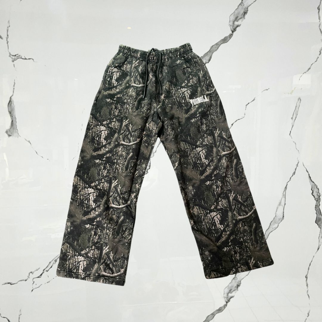 YoungLA Tree Camo Baggy Sweats Dark Tree Camo Pants