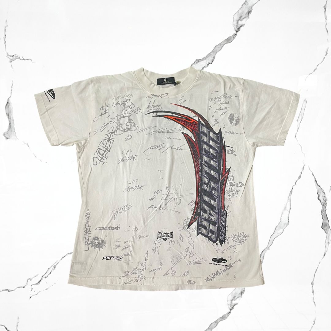 Hellstar Nascar White T-shirt - Urban Utility