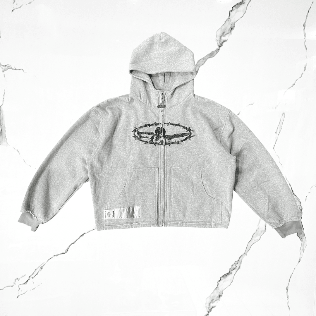 Palida Parche Grey Zip Up Hoodie - Urban Utility