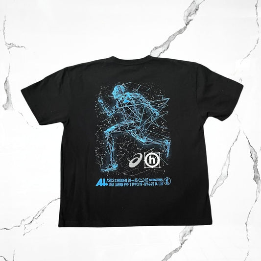 Hidden Dusk Running Man Costellation Black T-shirt - Urban Utility
