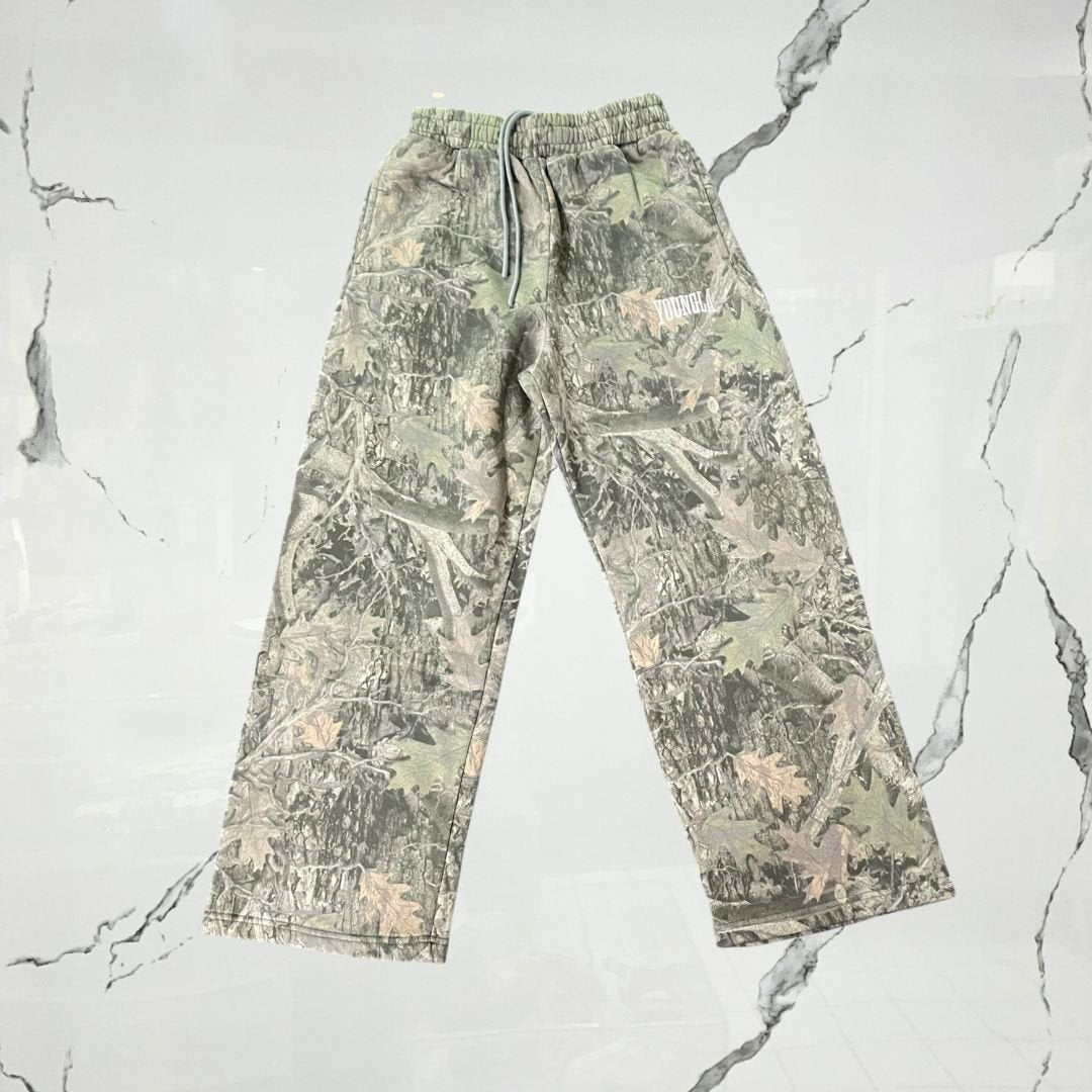 YoungLA Tree Camo Baggy Sweats Green Tree Camo Pants - Urban Utility