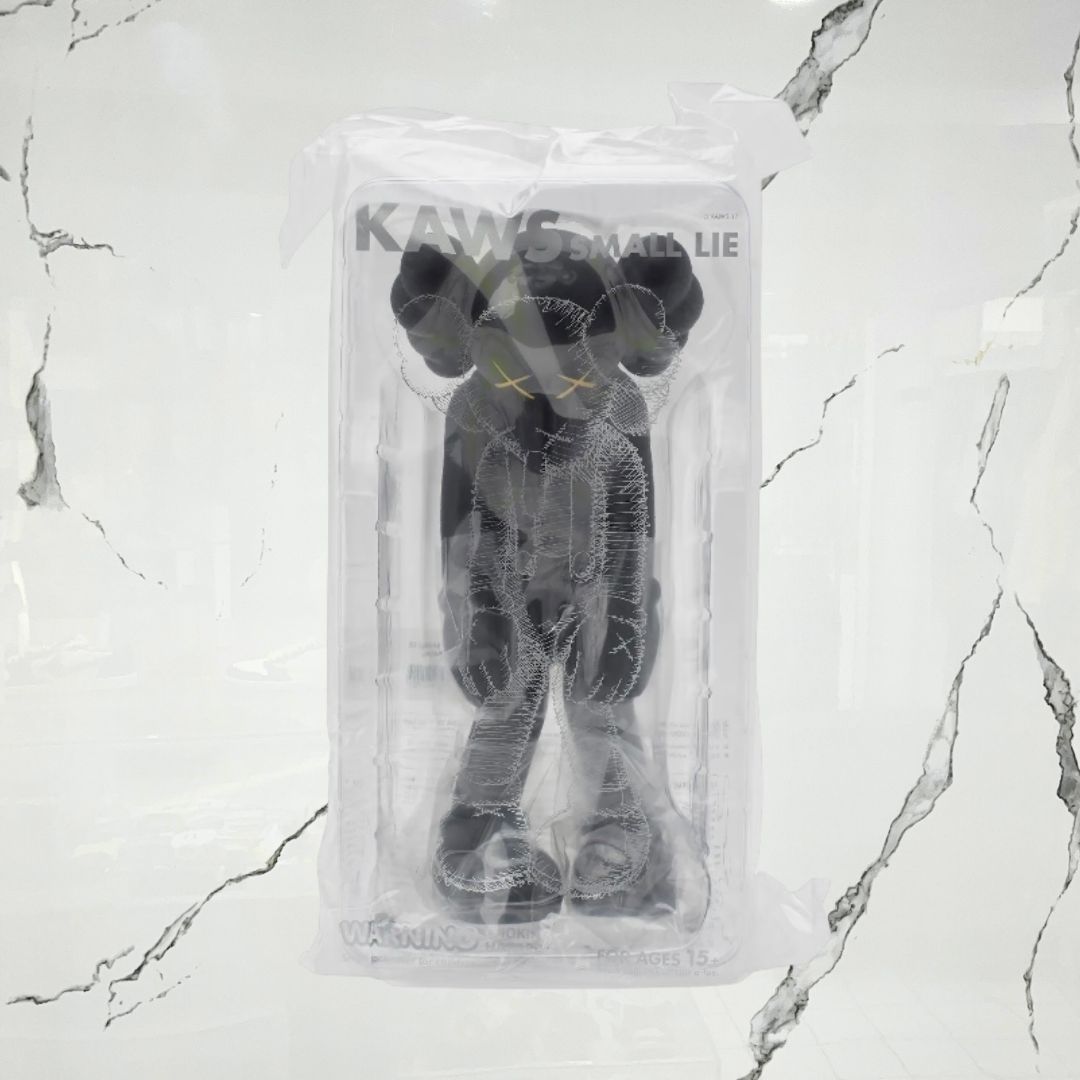 Kaws Vinyl Figure Small Lie Black - Urban Utility