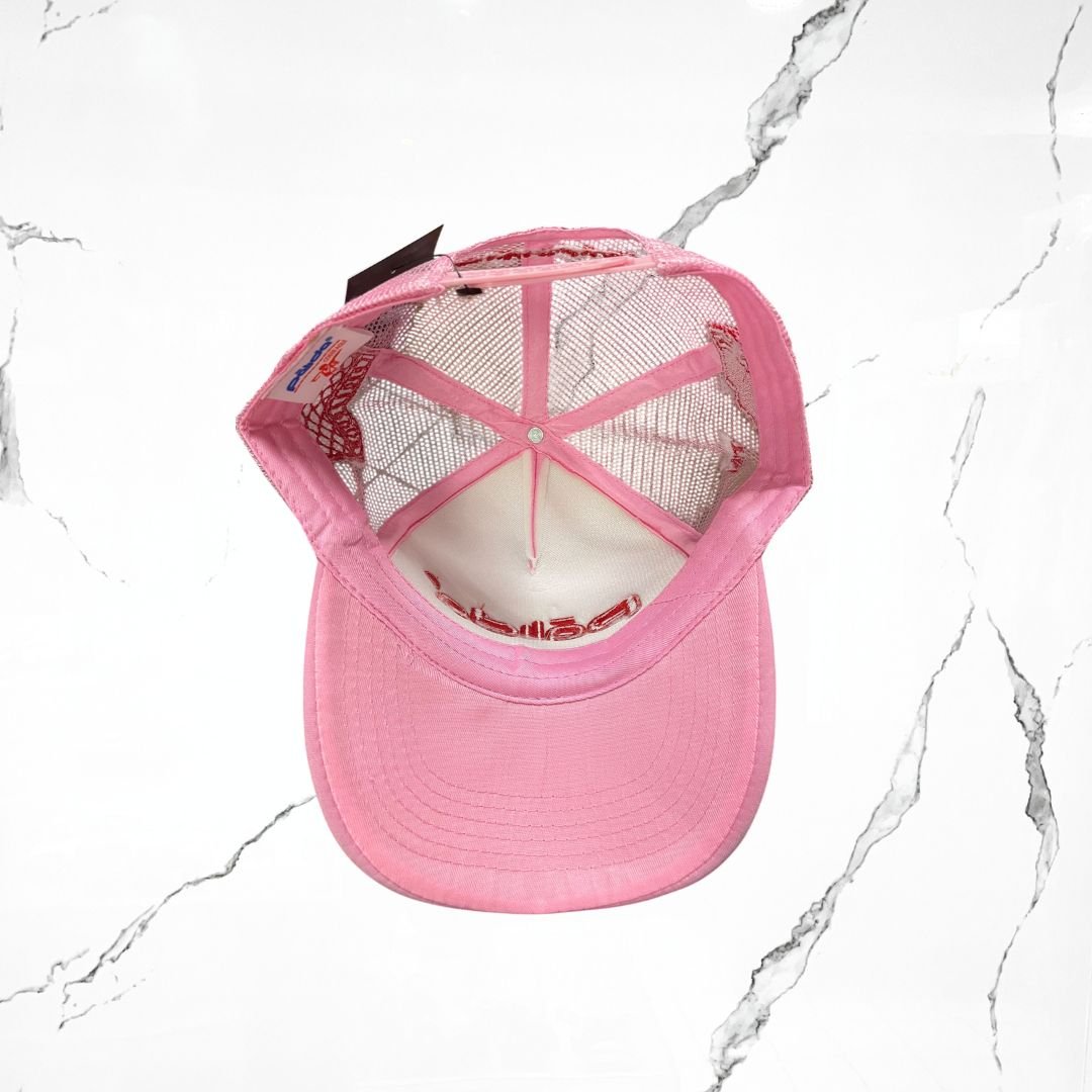 Pálida Trucker Hat Box Logo Pink Red Cap - Urban Utility