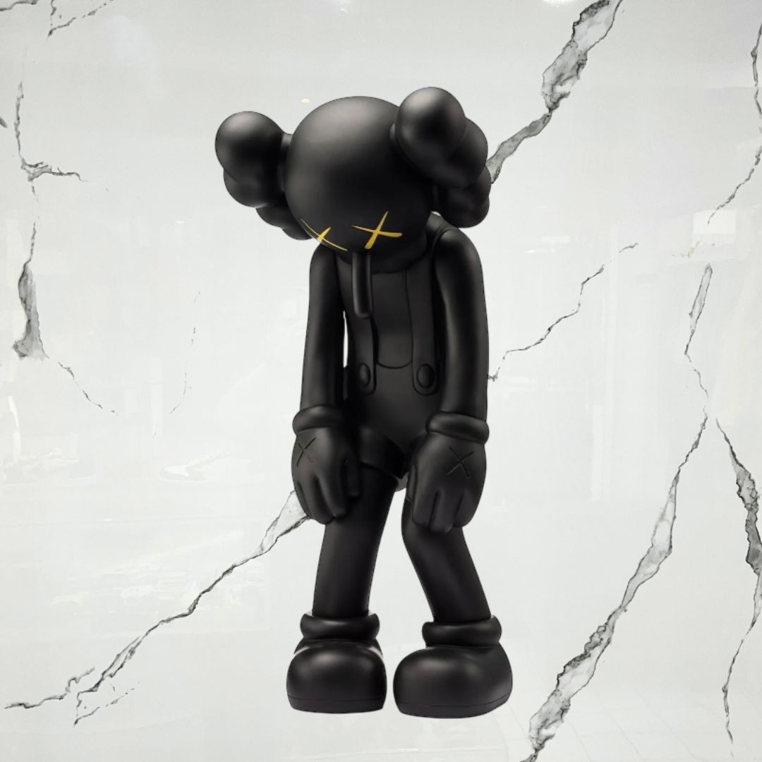 Kaws Vinyl Figure Small Lie Black - Urban Utility
