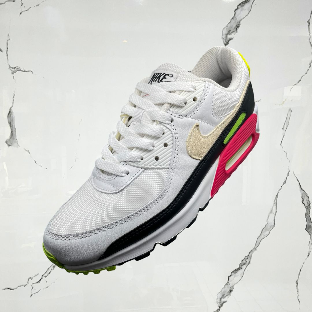 Air Max 90 White Volt Rush Pink (De Uso) - Urban Utility