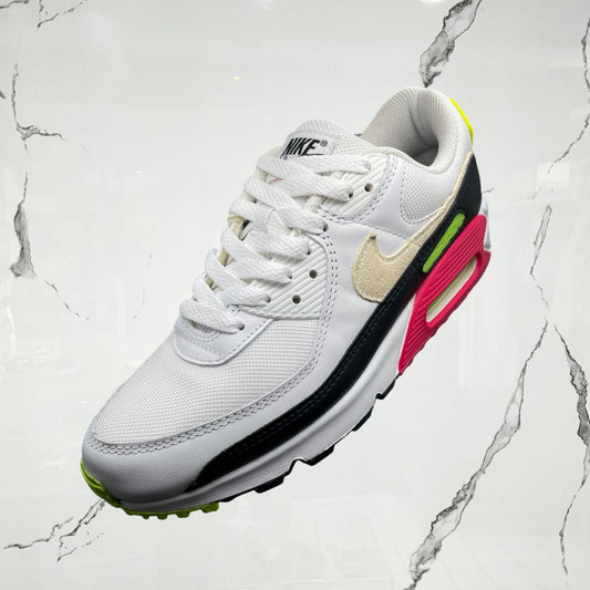 Air Max 90 White Volt Rush Pink (De Uso) - Urban Utility