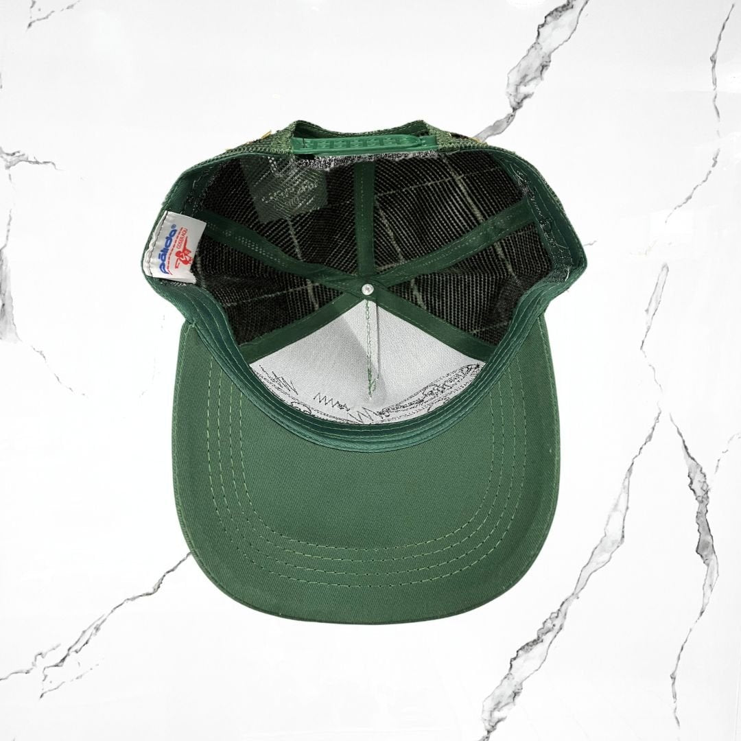 Palida Trucker Hat Parche Beige Verde Bandera Cap - Urban Utility