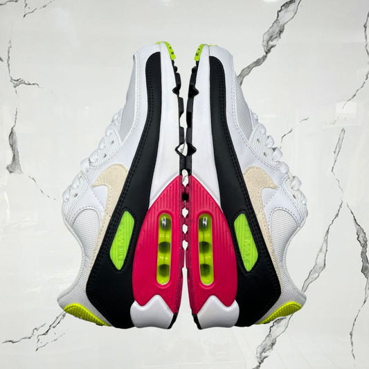 Air Max 90 White Volt Rush Pink (De Uso) - Urban Utility