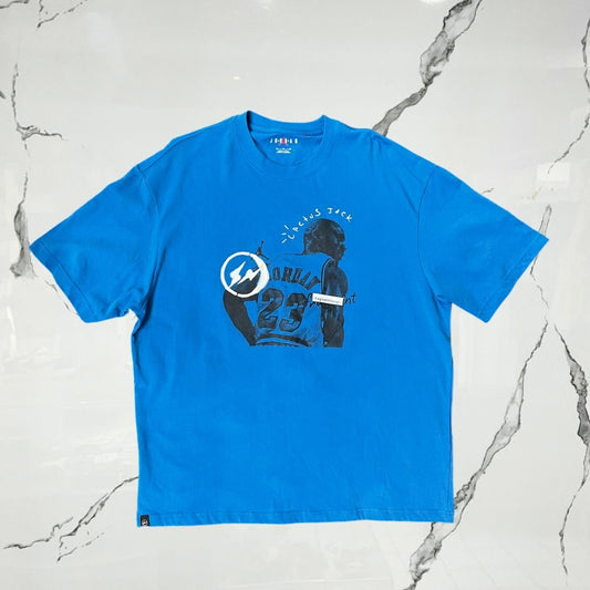 Travis Scott x Jordan x Fragment Blue T-shirt - Urban Utility