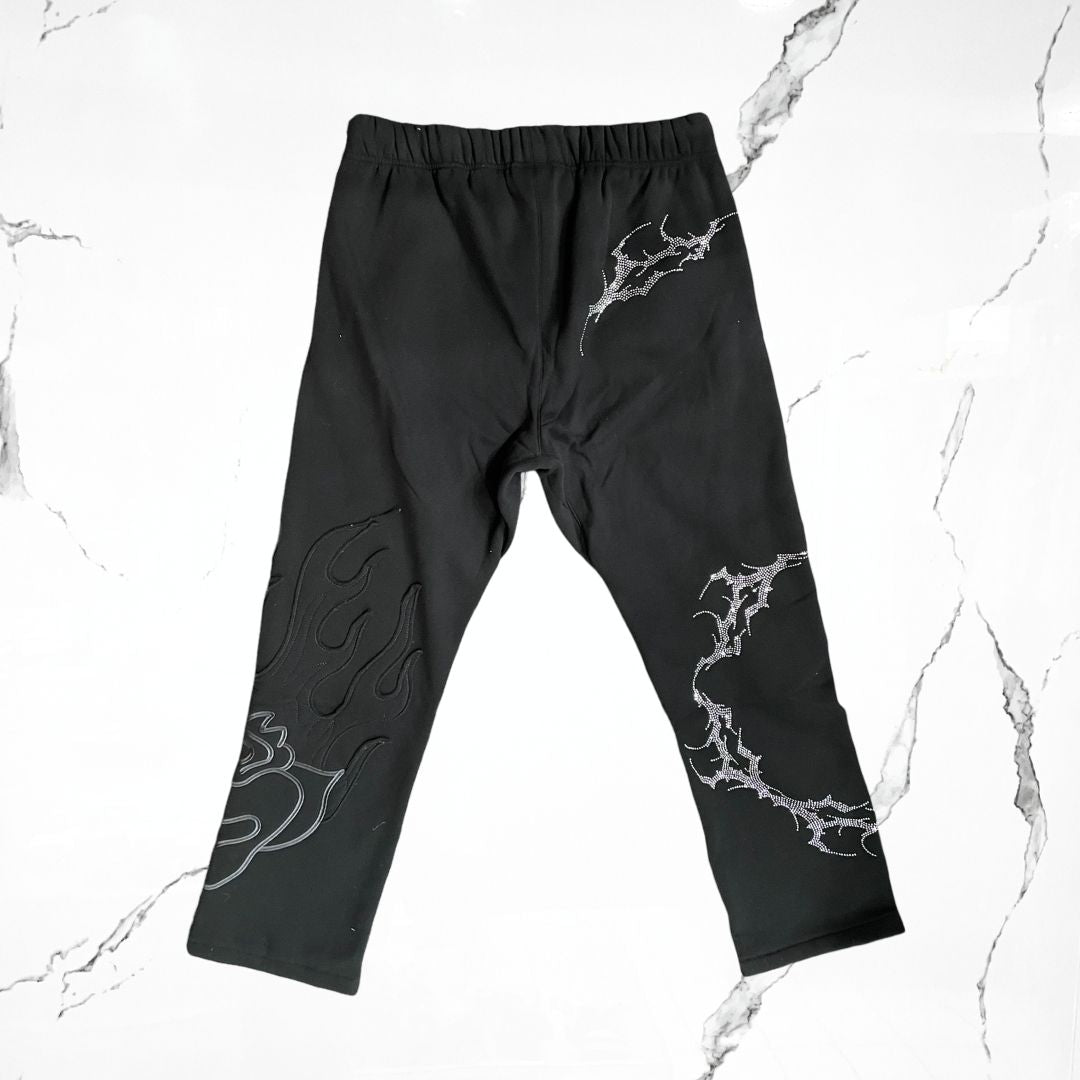 Civilregime Glitter Black Pants - Urban Utility
