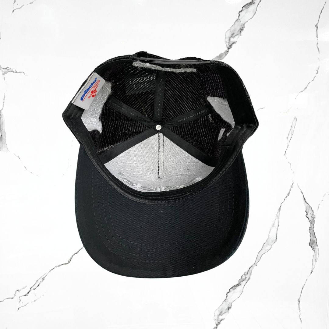 Palida Trucker Hat Box Logo Black Grey Cap