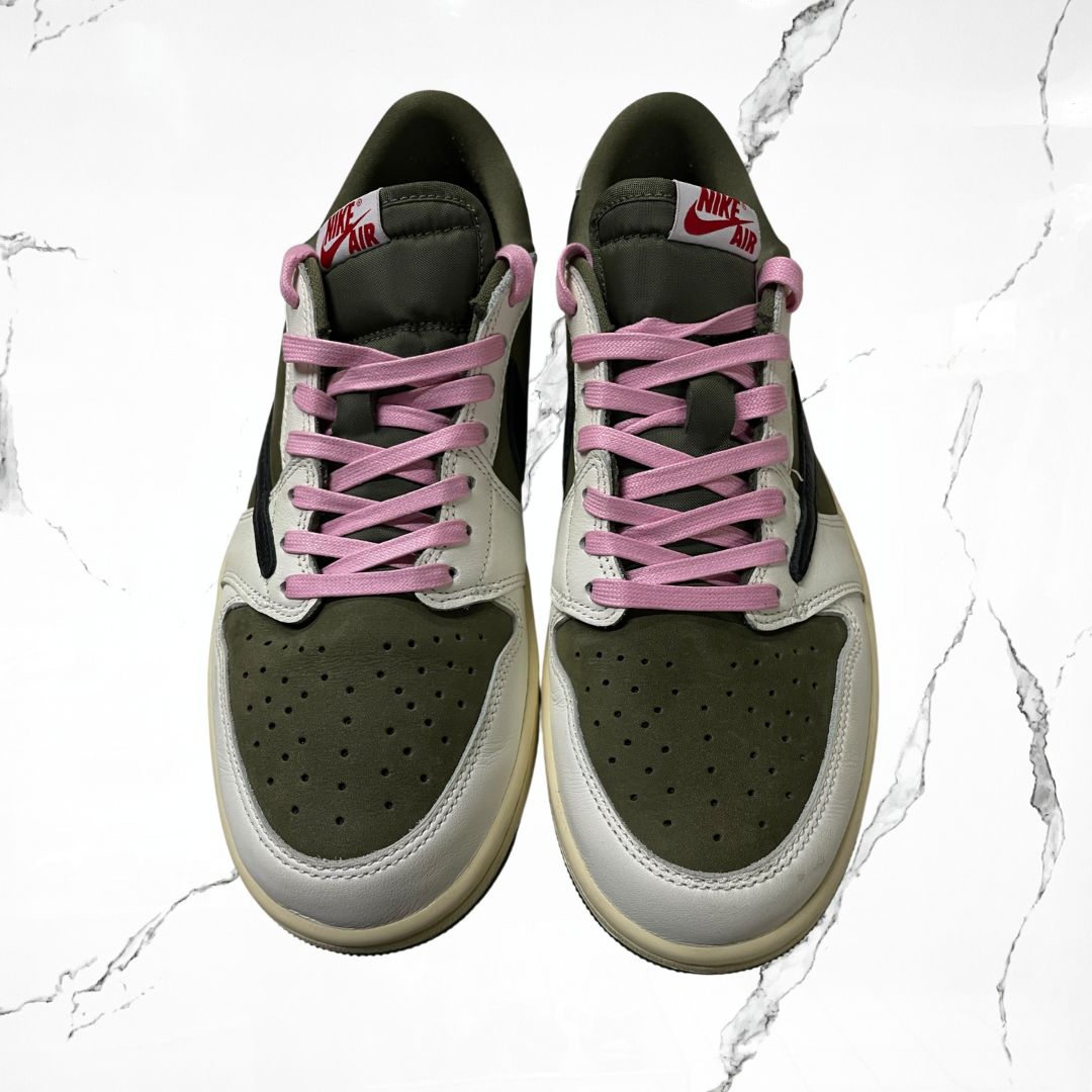 Jordan 1 Low OG Travis Scott Medium Olive (De Uso)