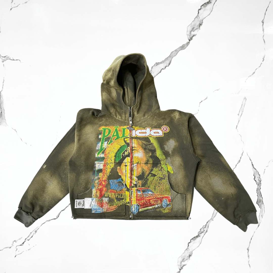 Palida Che Maria Felix Green Zip Up Hoodie - Urban Utility