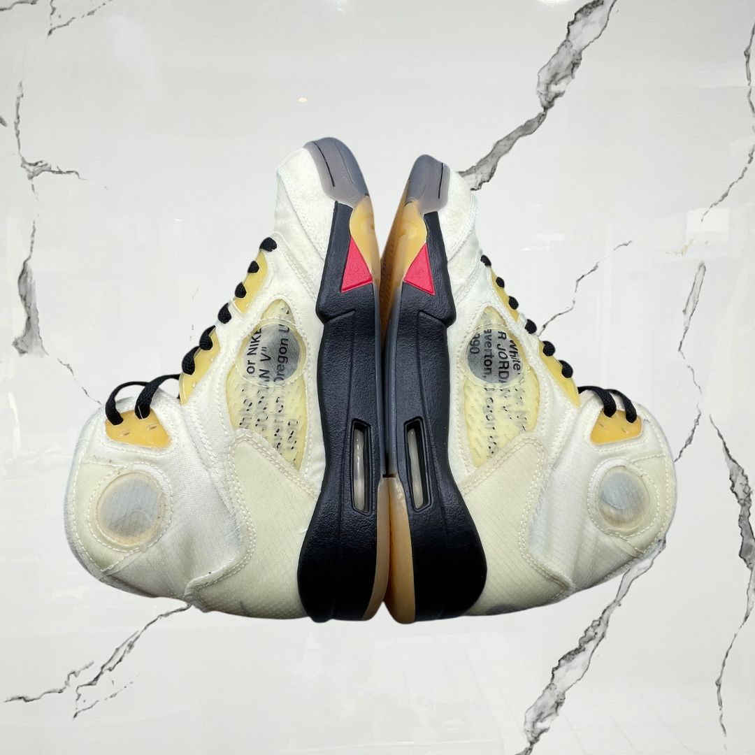 Jordan 5 Off - White Sail (De Uso) - Urban Utility