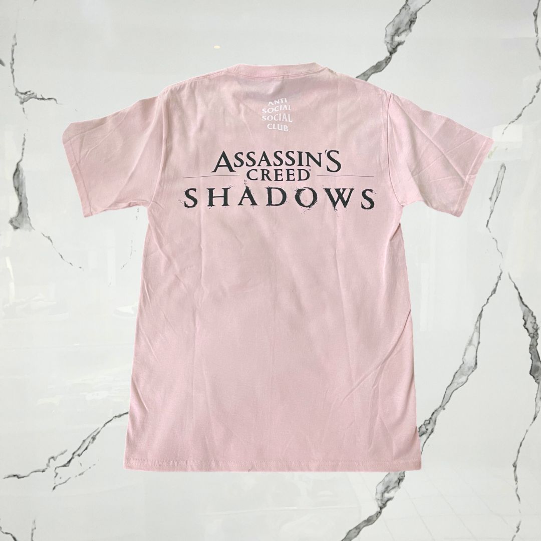 Anti Social Social Club x Assassin's Creed Shadows Pink T-shirt