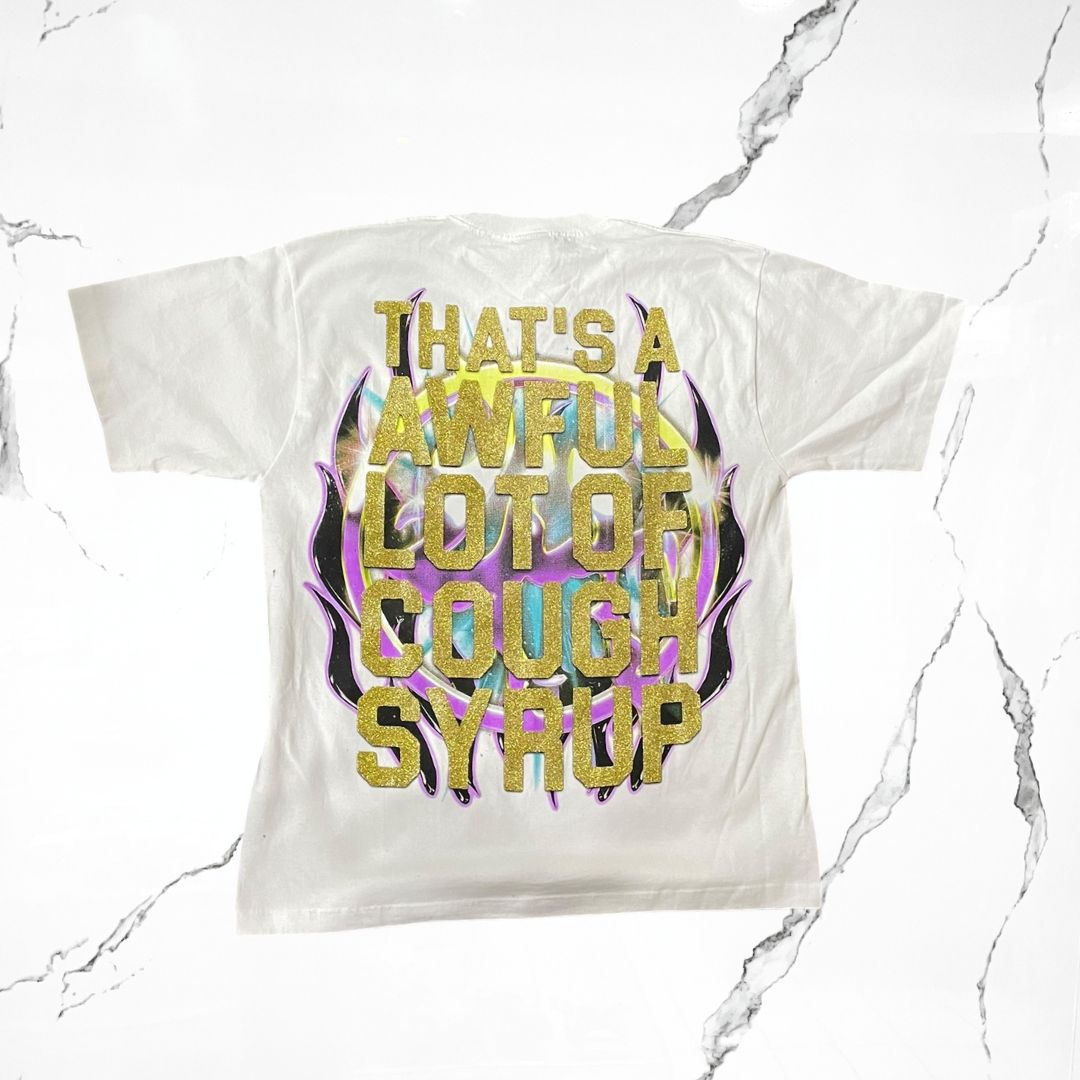 That's A Awful Lot Of Cough Syrup Lost Hills Glitter T-Shirt - Urban Utility