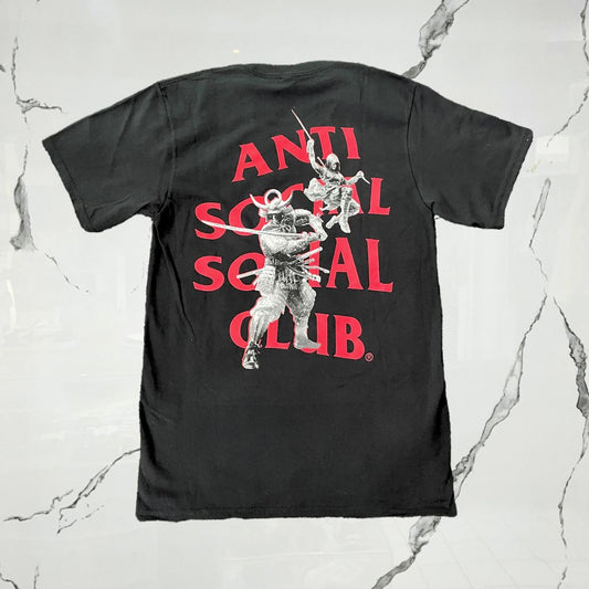 Anti Social Social CLub x Assassin's Creed Shadows Black Red T-shirt - Urban Utility