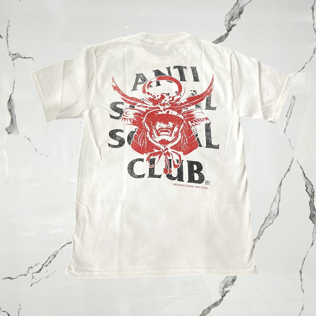 Anti Social Social Club x Assassin's Creed Shadows White Red T-shirt - Urban Utility