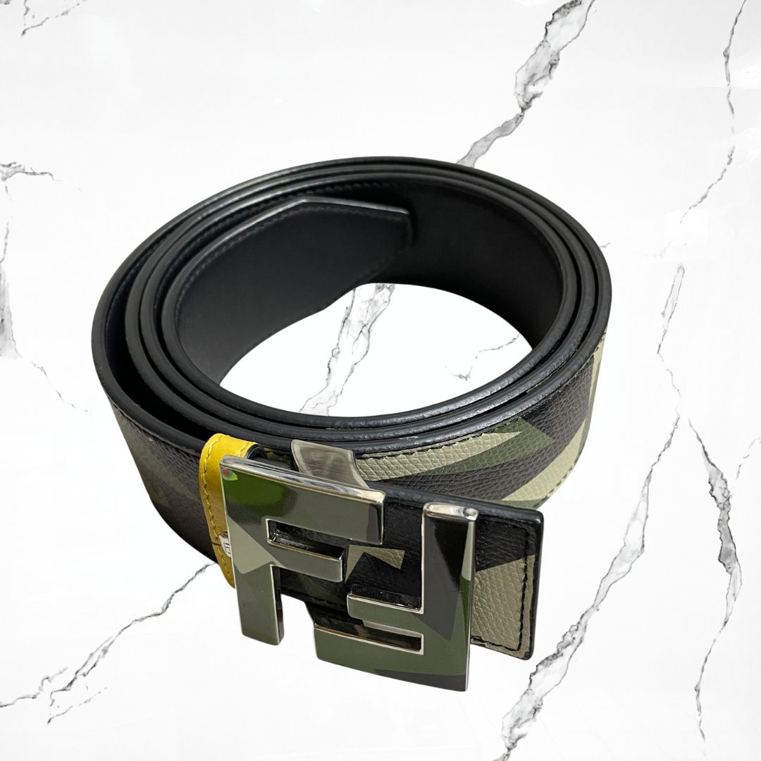 Fendi Camo Black Belt