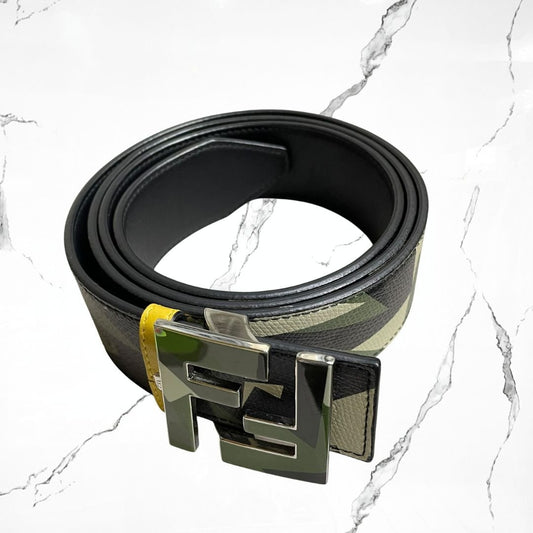 Fendi Camo Black Belt - Urban Utility