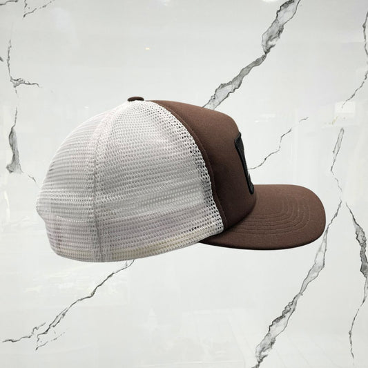 Supreme Mess Mesh Back 5 Panel Brown Cap - Urban Utility