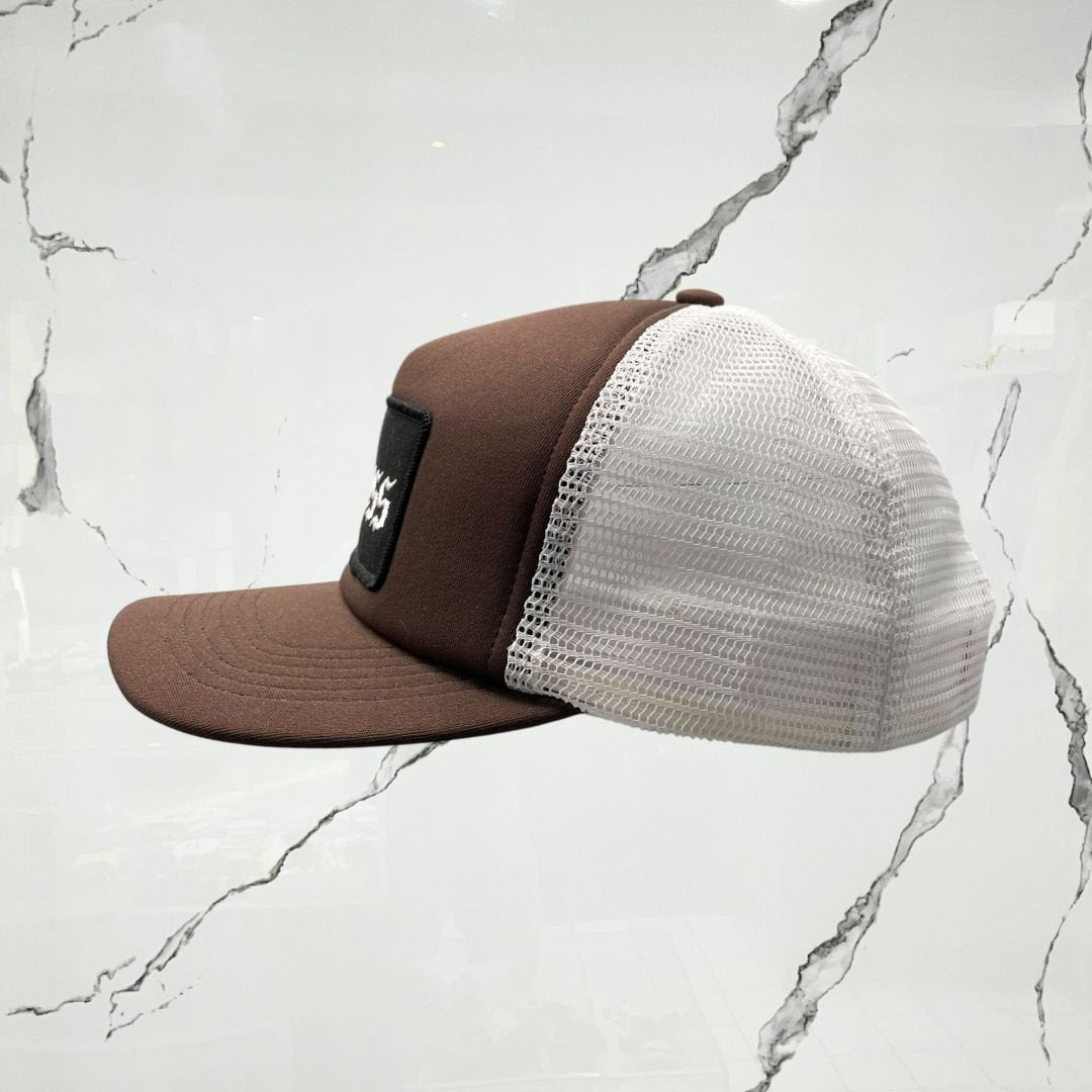 Supreme Mess Mesh Back 5 Panel Brown Cap - Urban Utility