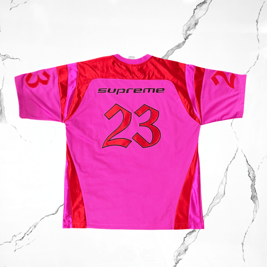 Supreme x Jordan Pink Red Jersey - Urban Utility