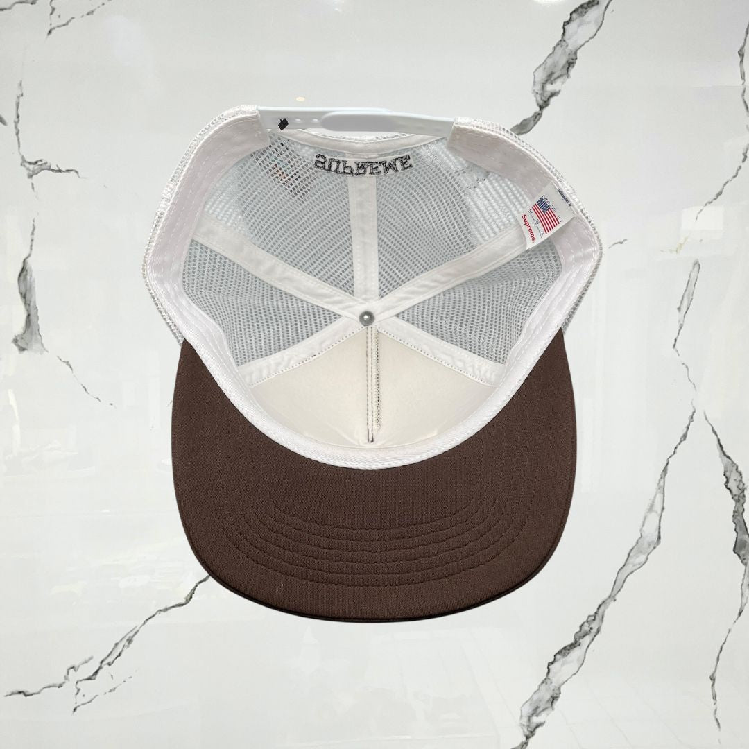 Supreme Mess Mesh Back 5 Panel Brown Cap - Urban Utility