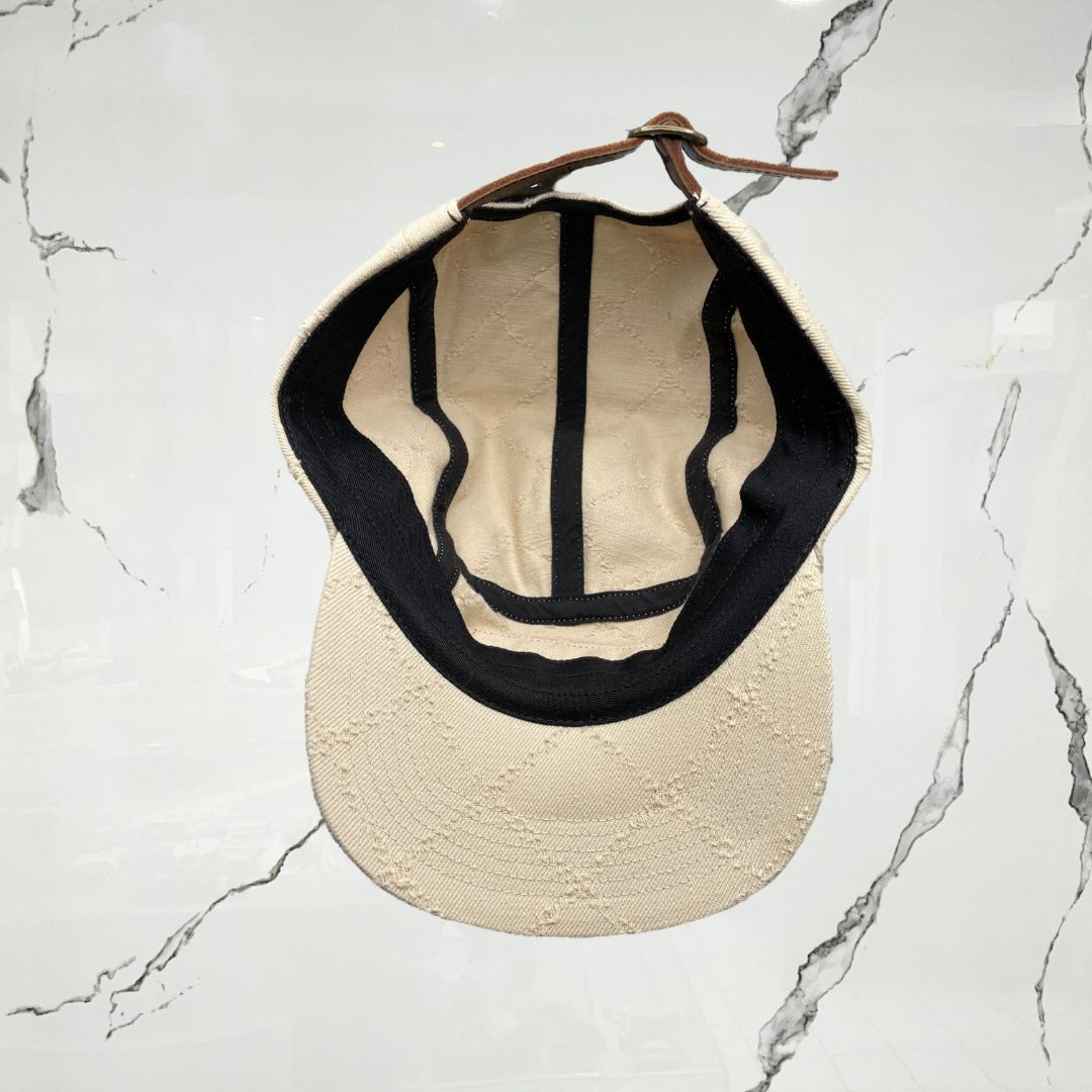 Supreme Punched Denim Camp Dyed Beige Cap - Urban Utility