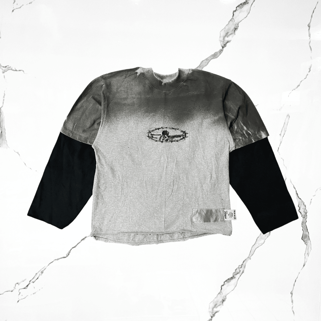 Palida Parche Black Grey Sunfade Long Sleeve - Urban Utility