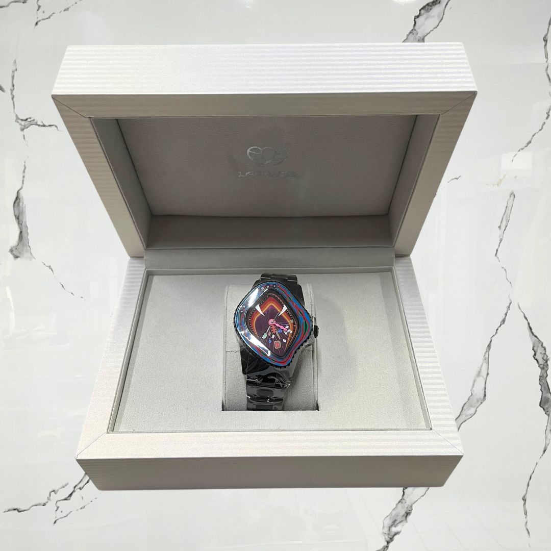 Laarve Sapphire Bezel & Multi Color Dial Watch - Urban Utility