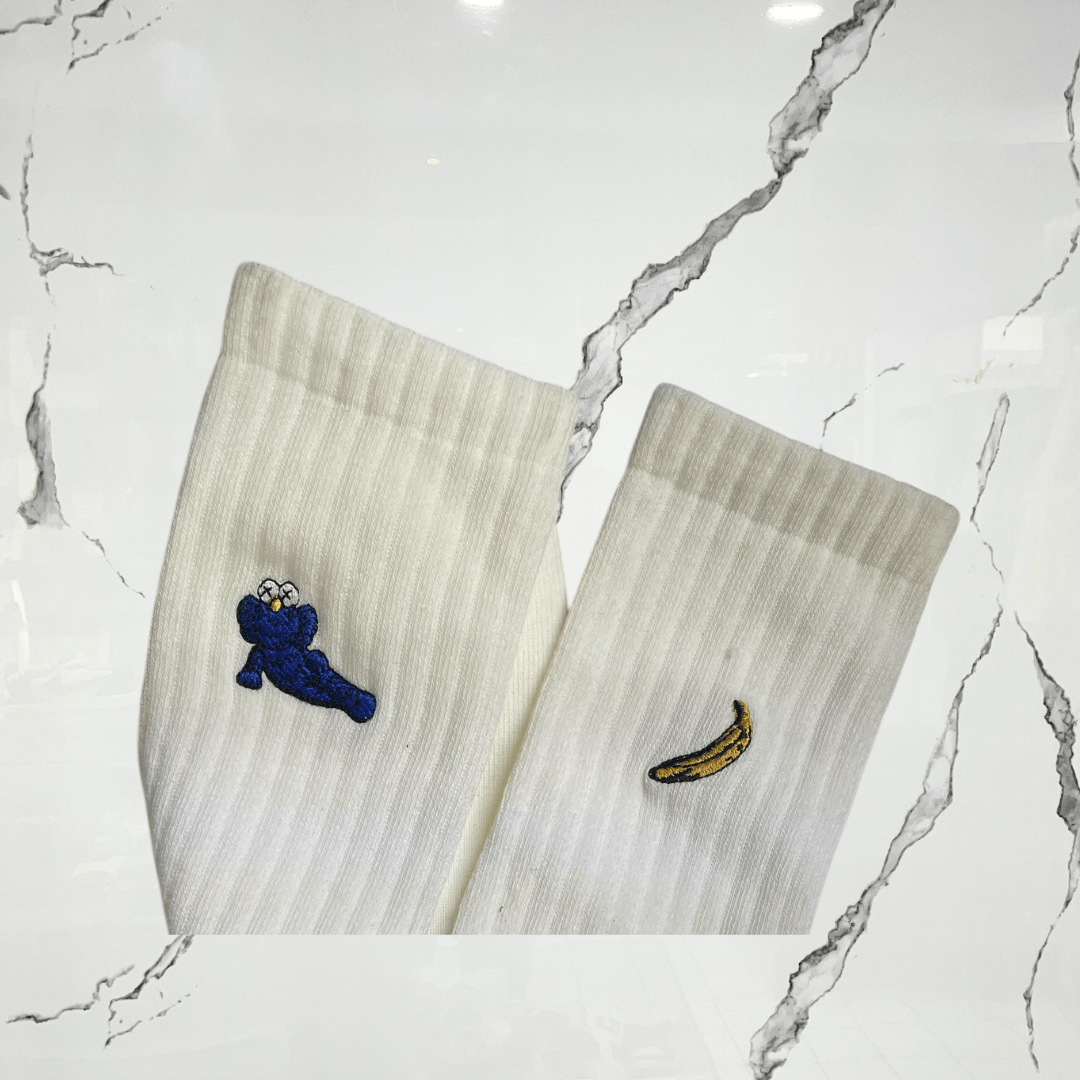 Kaws x Warhol Banana Cream Socks - Urban Utility