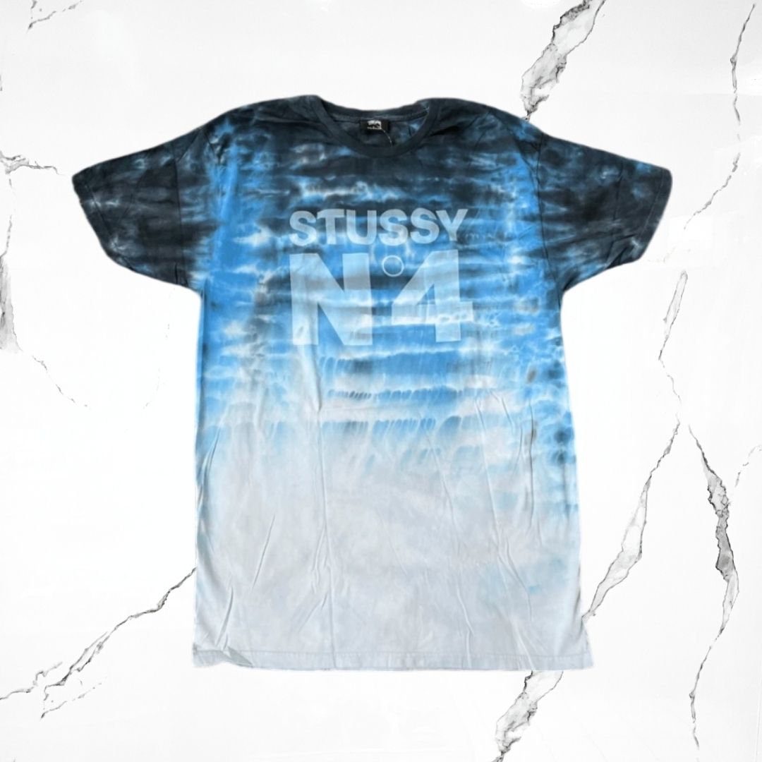 Stussy N4 Tie Dye Blue T-shirt - Urban Utility