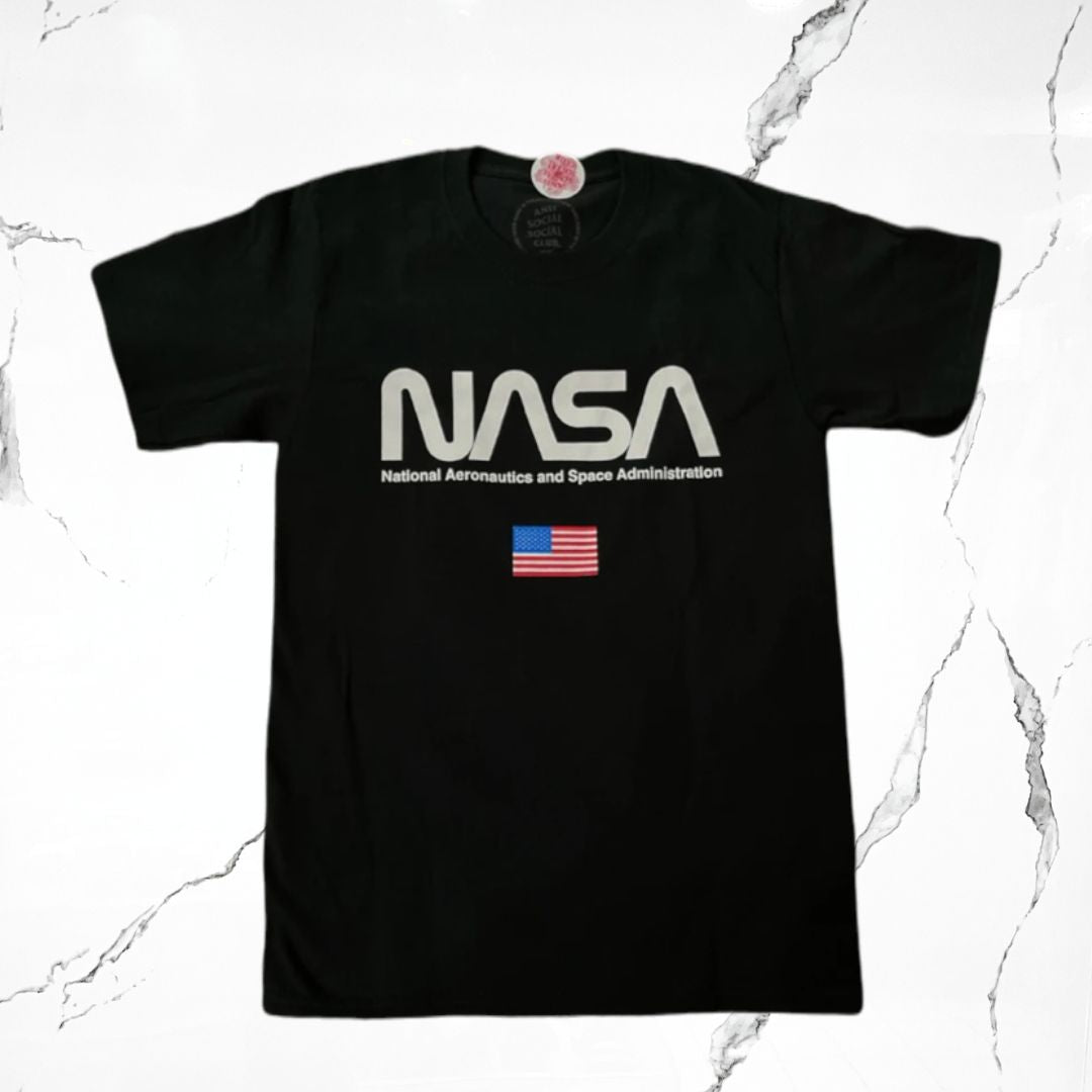 Anti Social Social Club And Nasa Black T-shirt - Urban Utility
