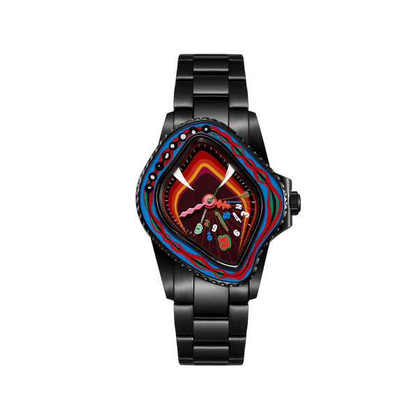 Laarve Sapphire Bezel & Multi Color Dial Watch - Urban Utility