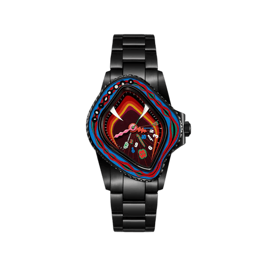 Laarve Sapphire Bezel & Multi Color Dial Watch - Urban Utility