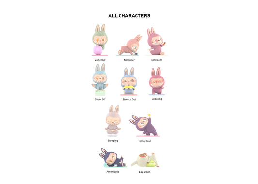 PopMart x How2work Labubu The Monsters Lazy Yoga