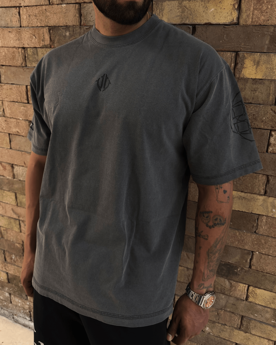 Utility Bite v3 Grey Black T-Shirt - Urban Utility
